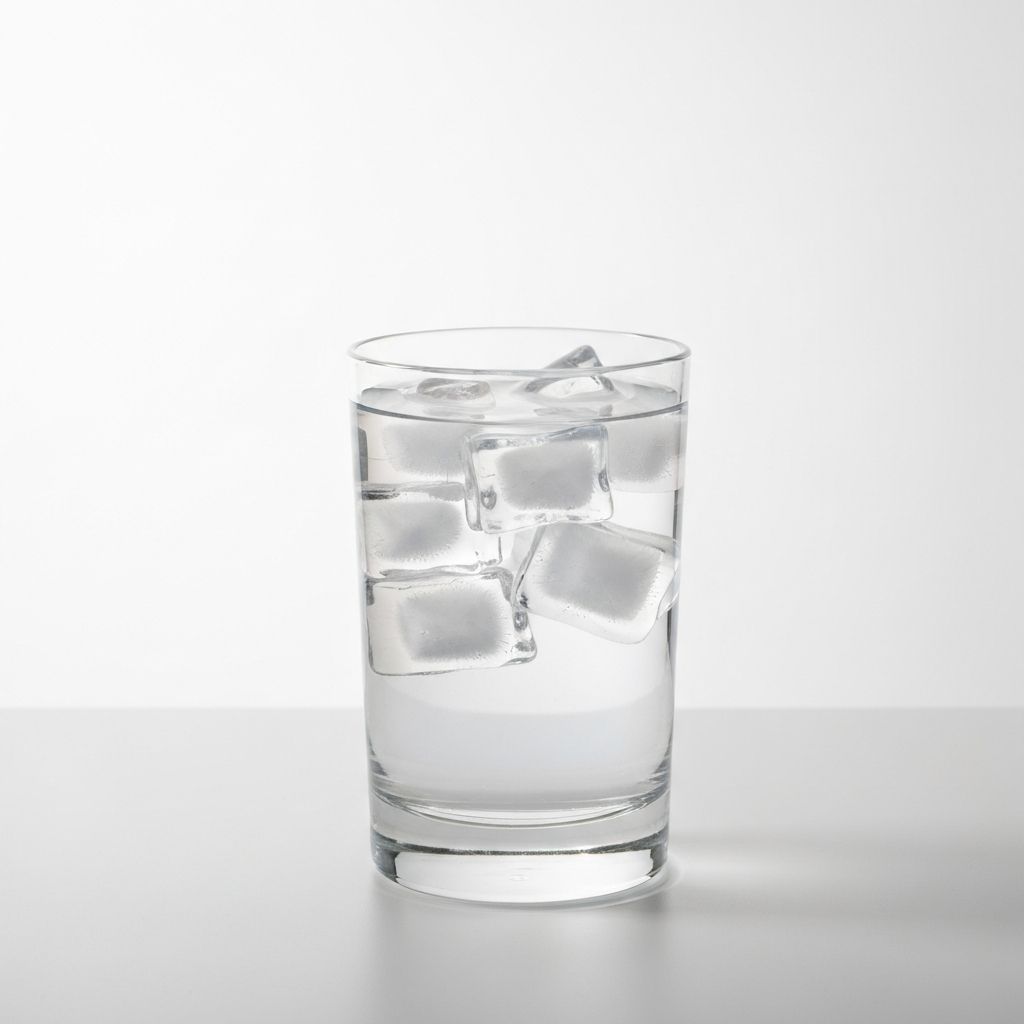 Clear glass of fresh water